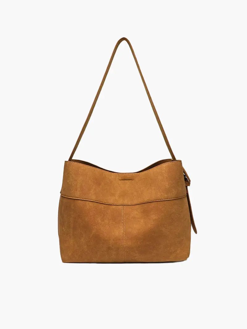 Elise | Luxe Suede Shoulder Bag – Effortless & Chic