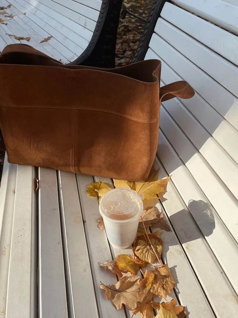 Elise | Luxe Suede Shoulder Bag – Effortless & Chic