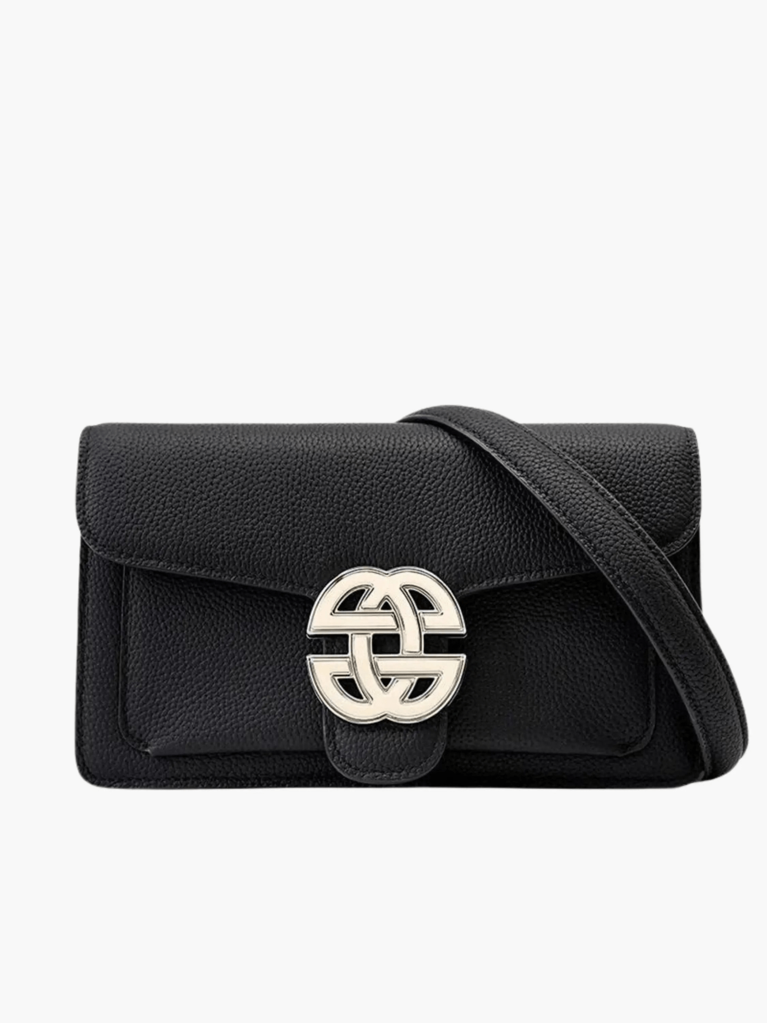 Mariselle | Luxe Taupe Leather Crossbody Bag – Elegant & Versatile