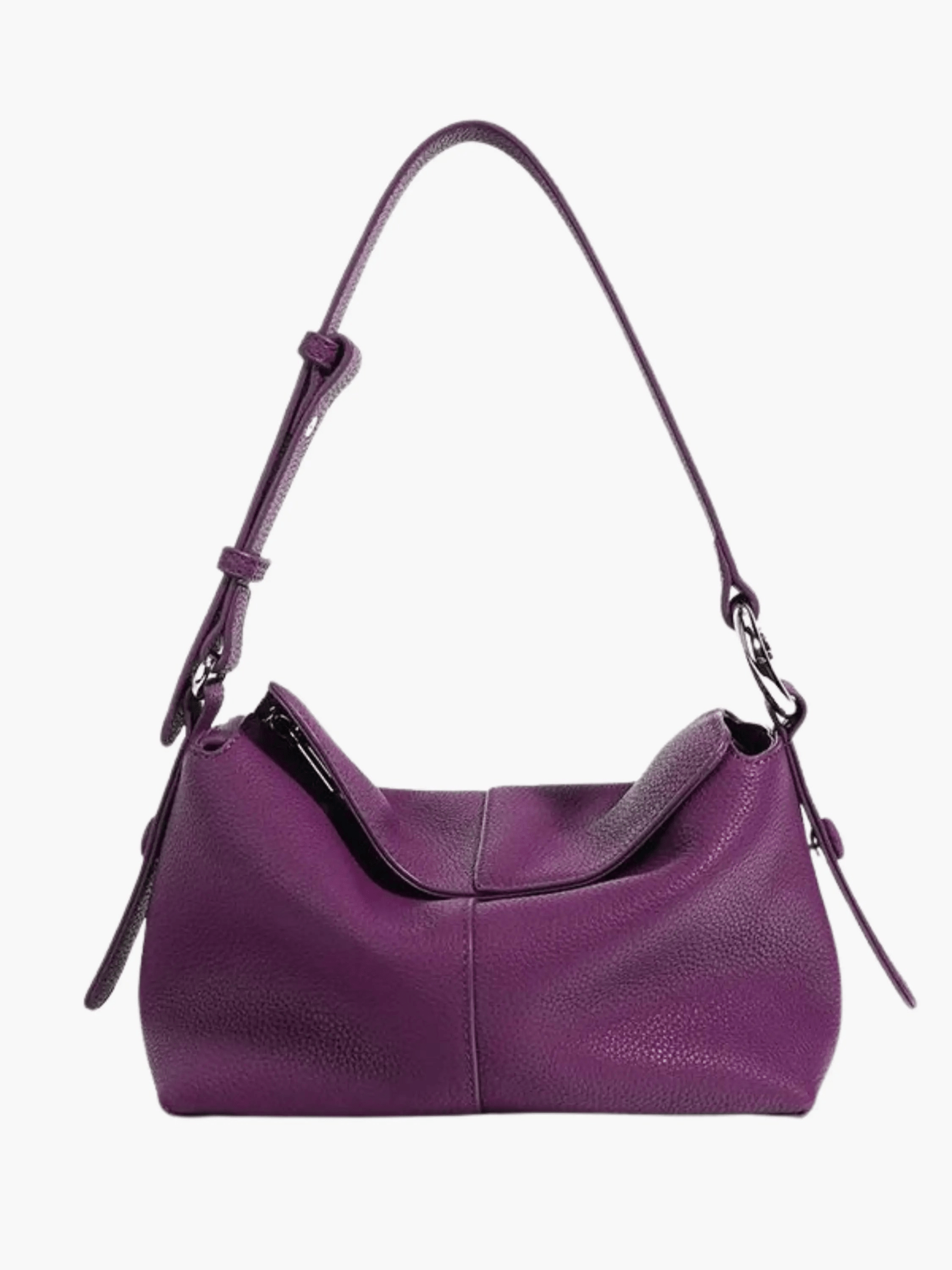 Sophie | Luxe Taupe Leather Shoulder Bag – Effortless & Chic