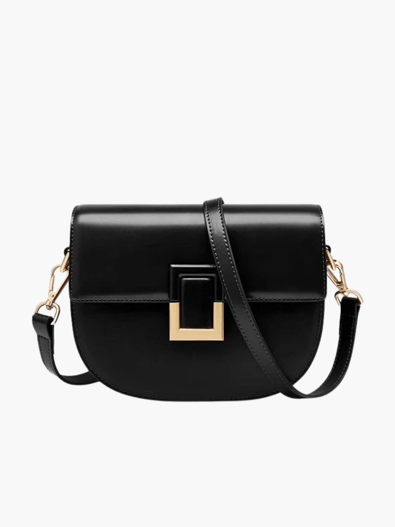 Adele | Classic Brown Leather Crossbody – Timeless Sophistication
