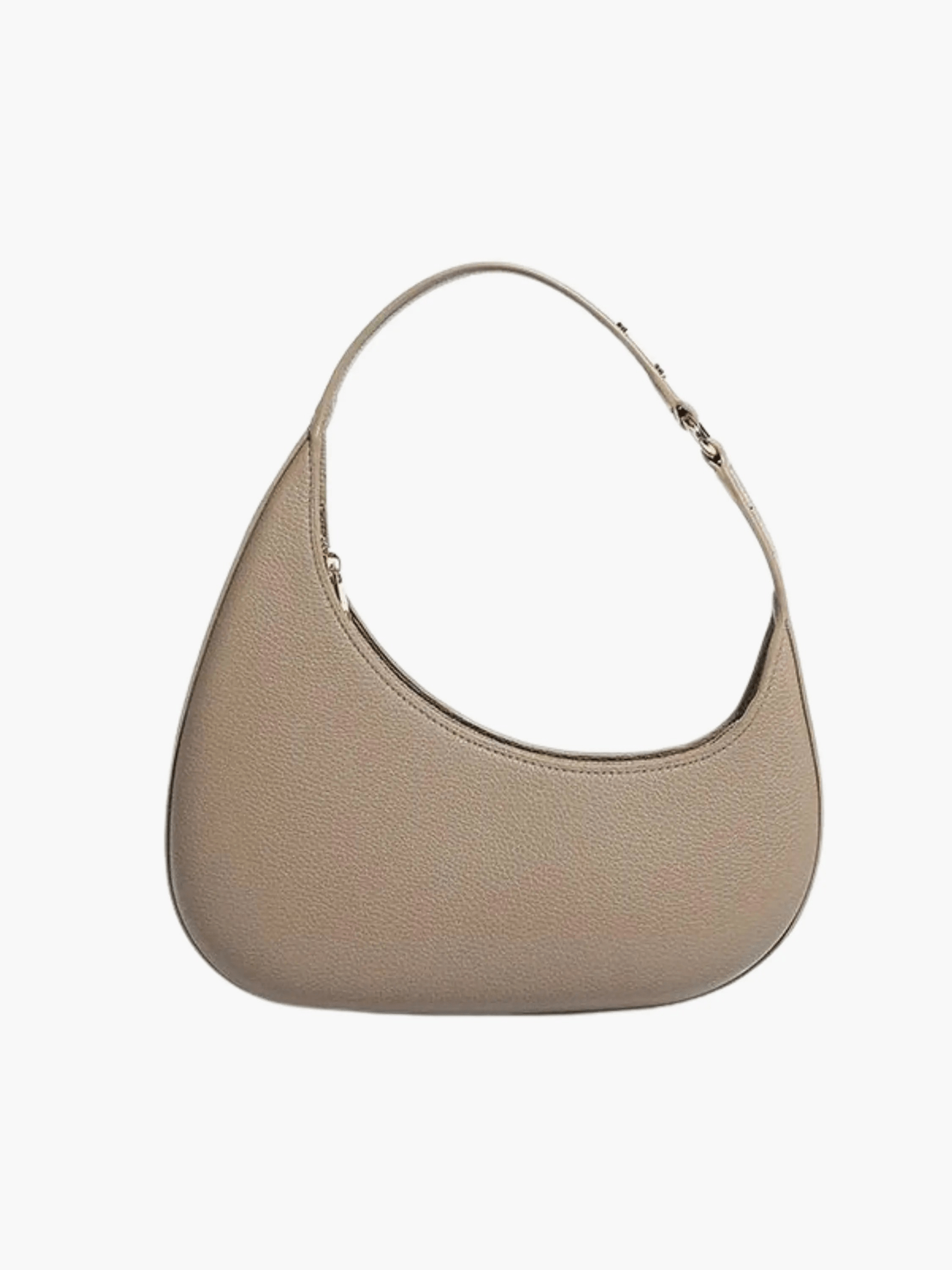 Myrrisa | Luxe Taupe Leather Shoulder Bag – Minimal & Chic
