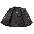 Women’s Motorcycle Leather Jacket. Lightweight Cowhide with Armor Pockets
