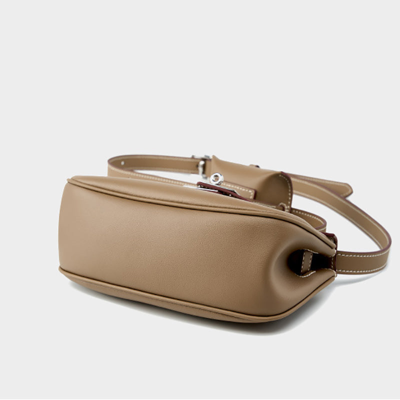 Sienna | Elegant Soft Leather Shoulder Bag with Mini Pouch – Chic & Functional