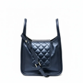 Sac à main en Cuir Bleu Marine, 2-en-1, Bianca