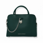 Sac à Main en Cuir vert foncé | Miranda