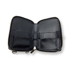 Porte-cartes en cuir Maylia, Noir