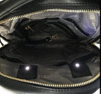 Sac à dos en cuir Noir Patin Souple, Alice