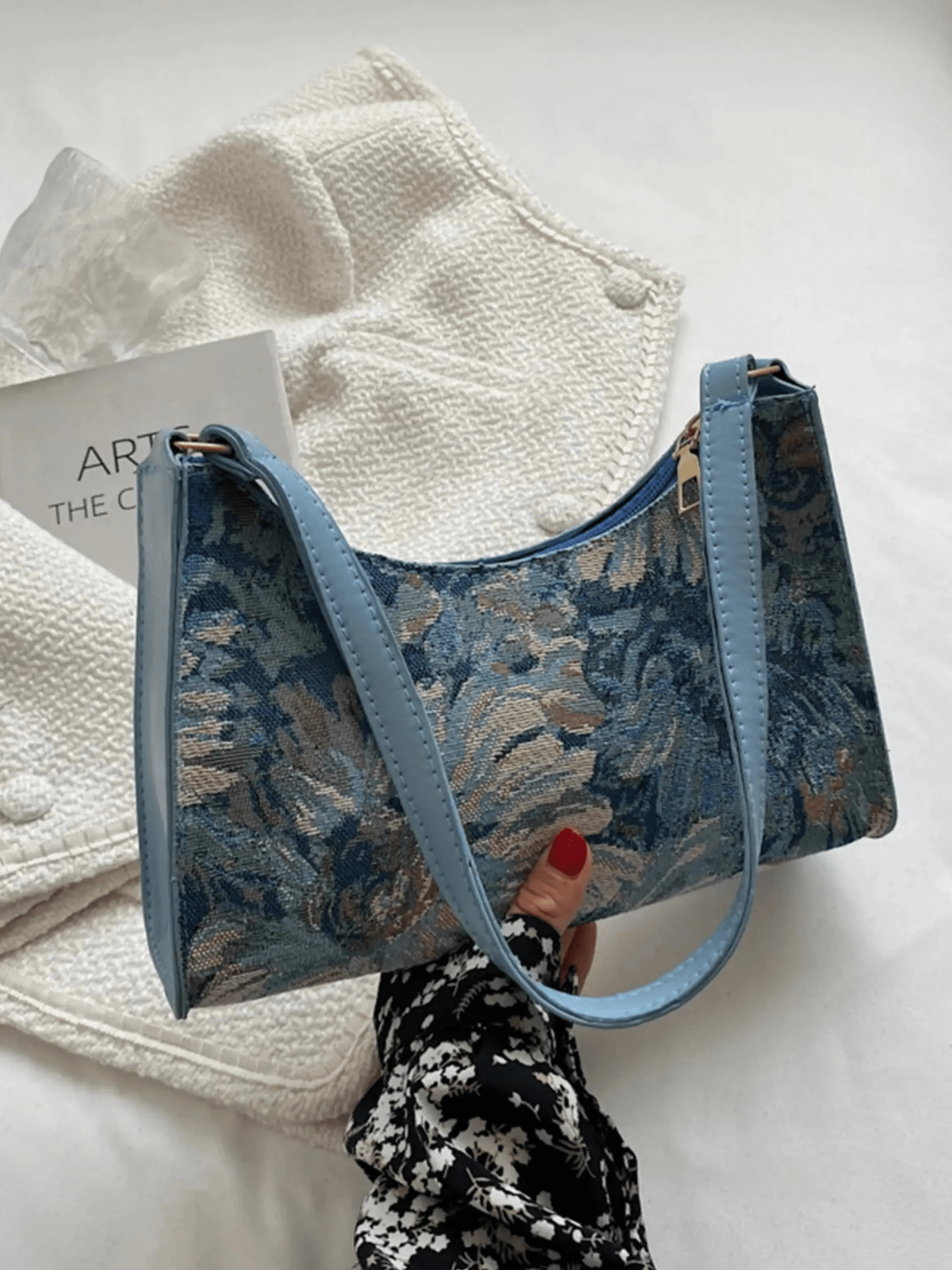 Aurora-Bags Essentials | Iris Artistic Floral Shoulder Bag
