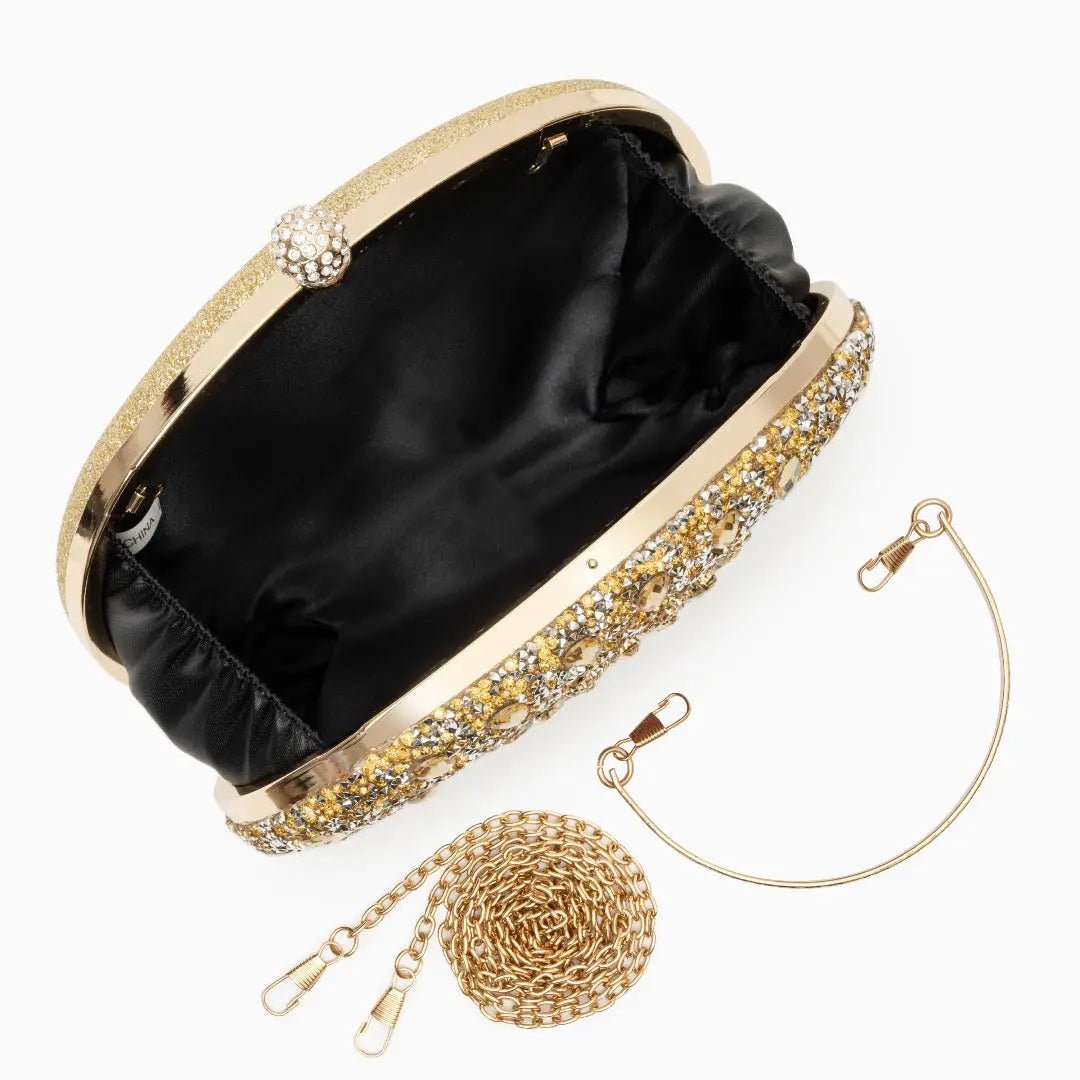 Dahlia | Pink Crystal Floral Evening Clutch – Radiant Bloom