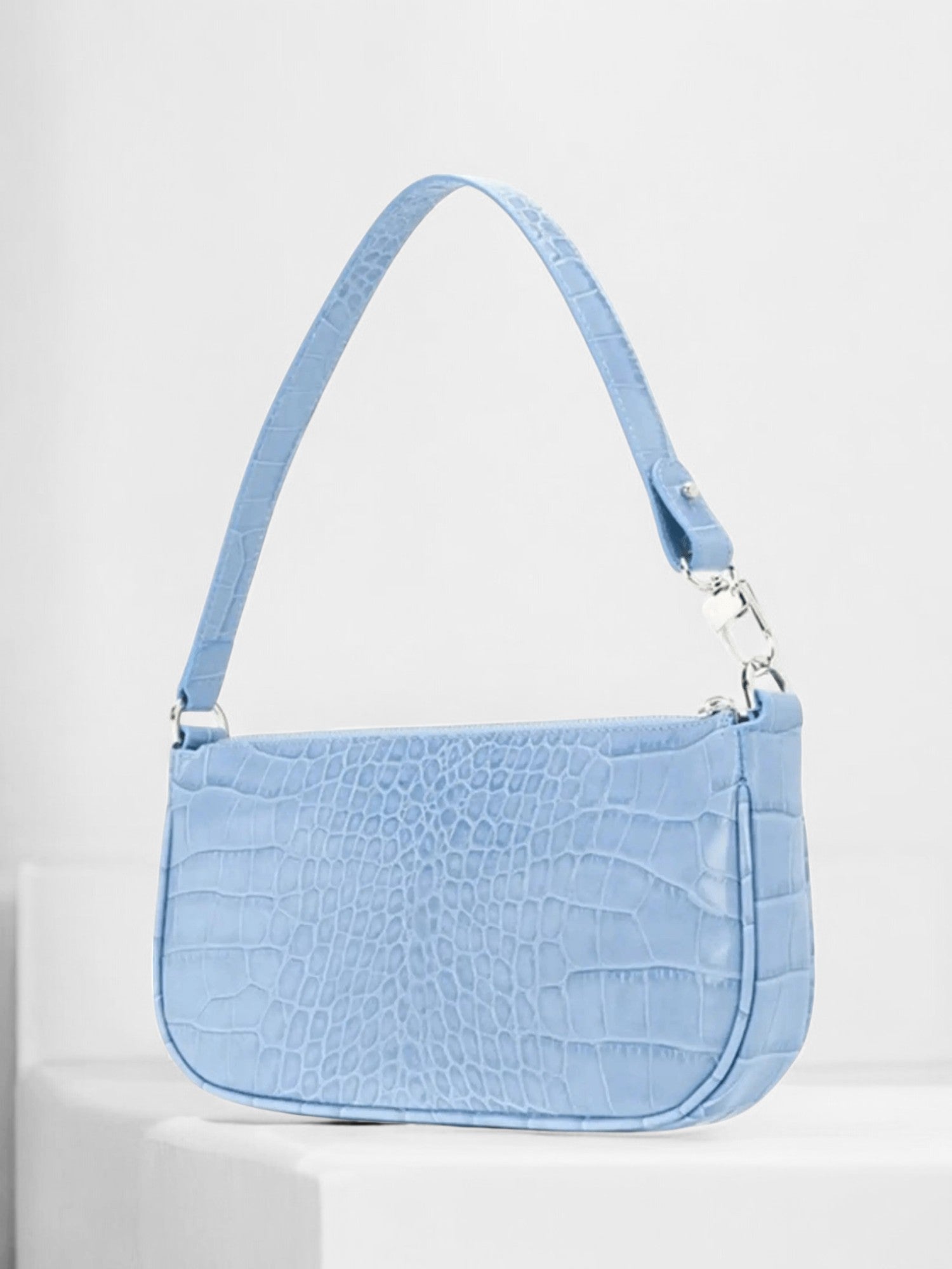 Isabella | Croc-Embossed Shoulder Bag – Sleek, Chic &amp; Effortlessly Cool