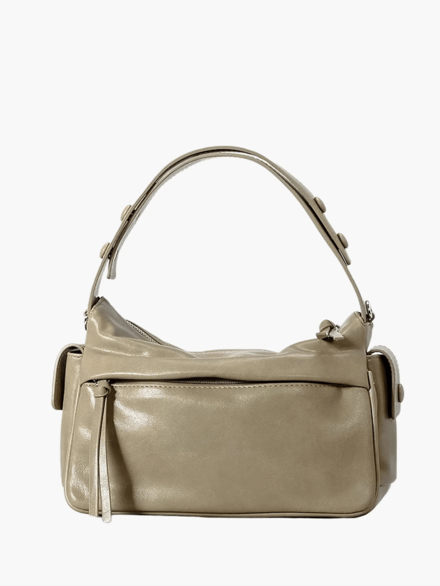 Elara | Luxe Deep Green Leather Shoulder Bag – Stylish & Functional