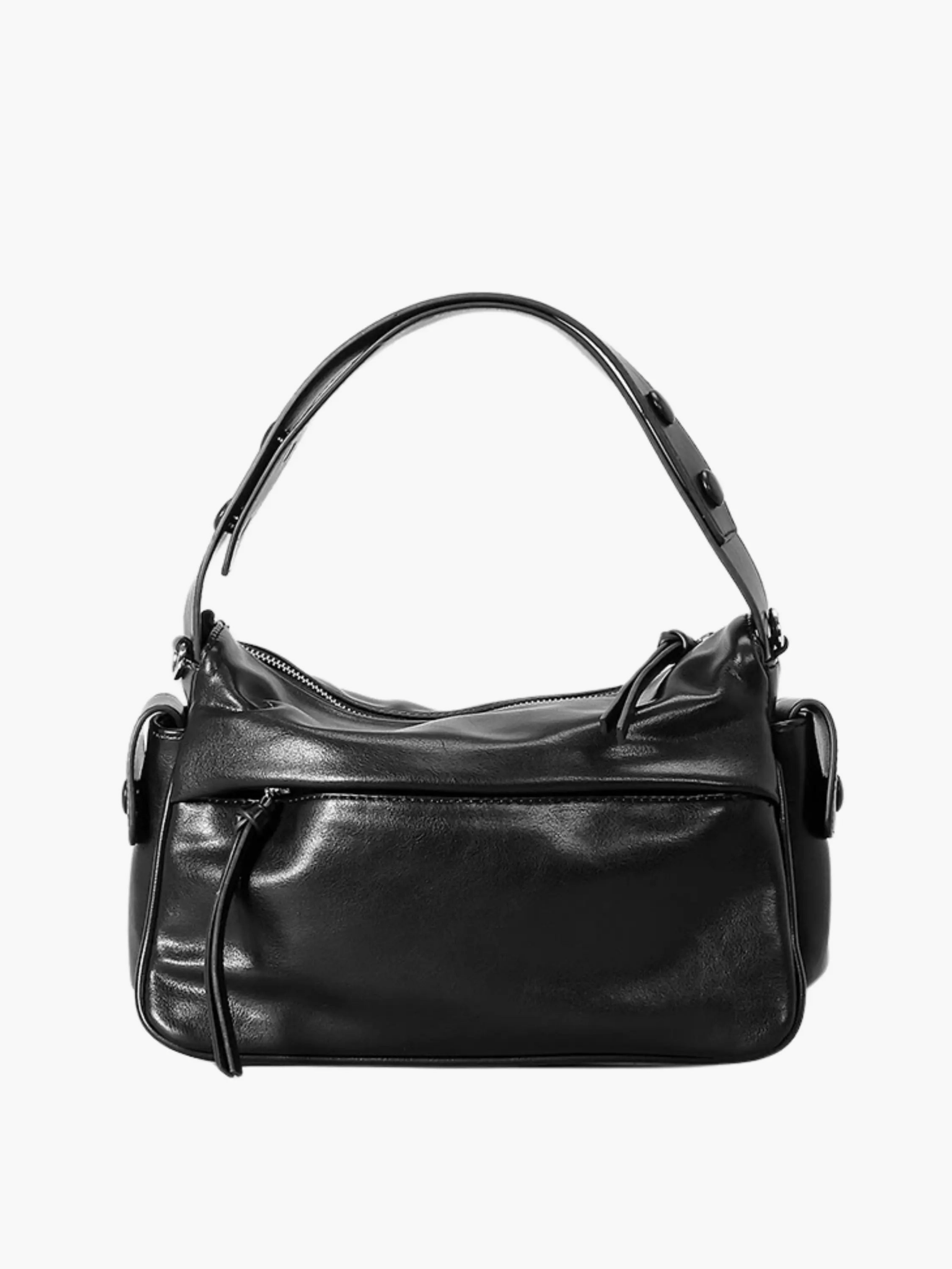Elara | Luxe Deep Green Leather Shoulder Bag – Stylish & Functional