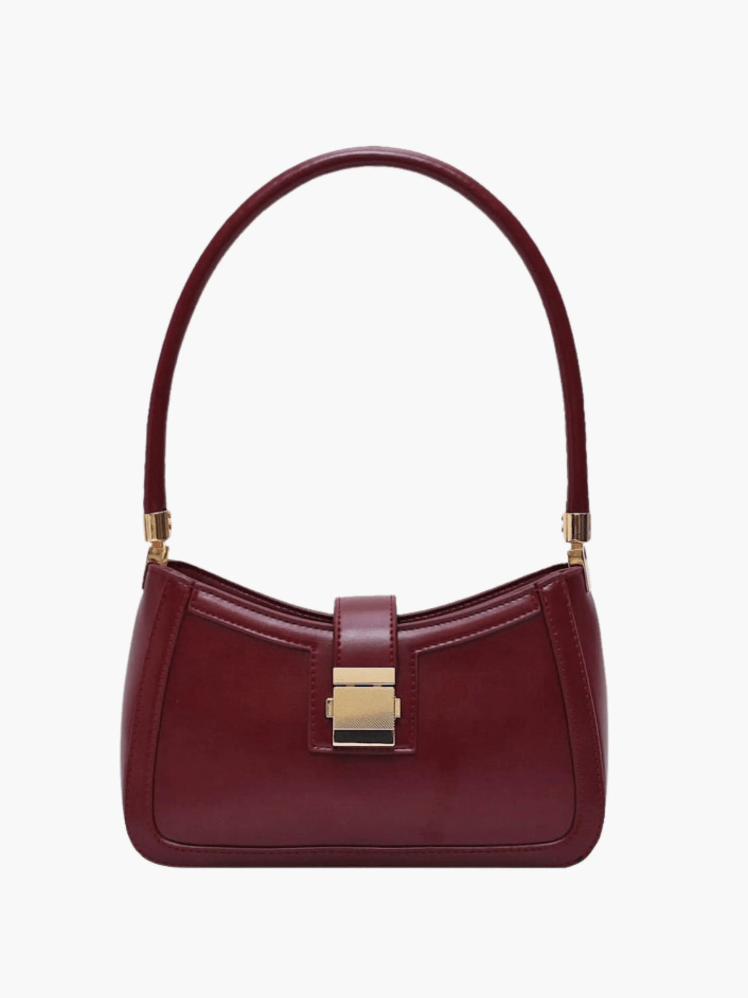 Valencia | Black Luxe Leather Shoulder Bag – Bold & Sophisticated