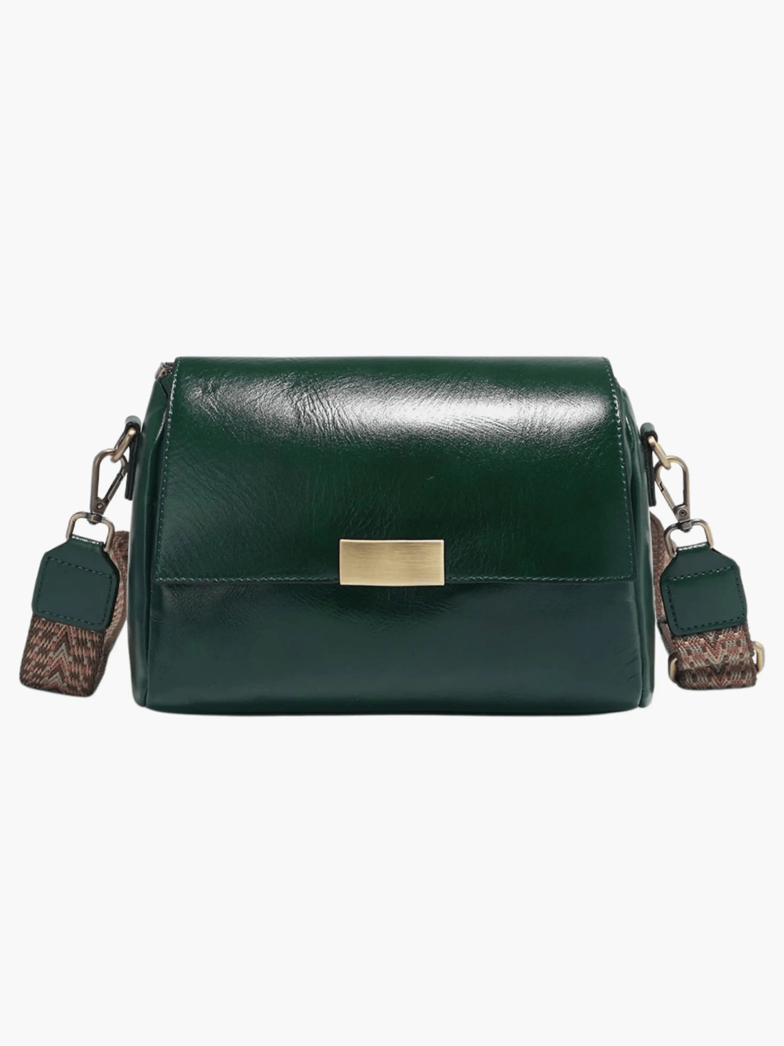 Aria | Black Leather Crossbody Bag – Modern & Chic