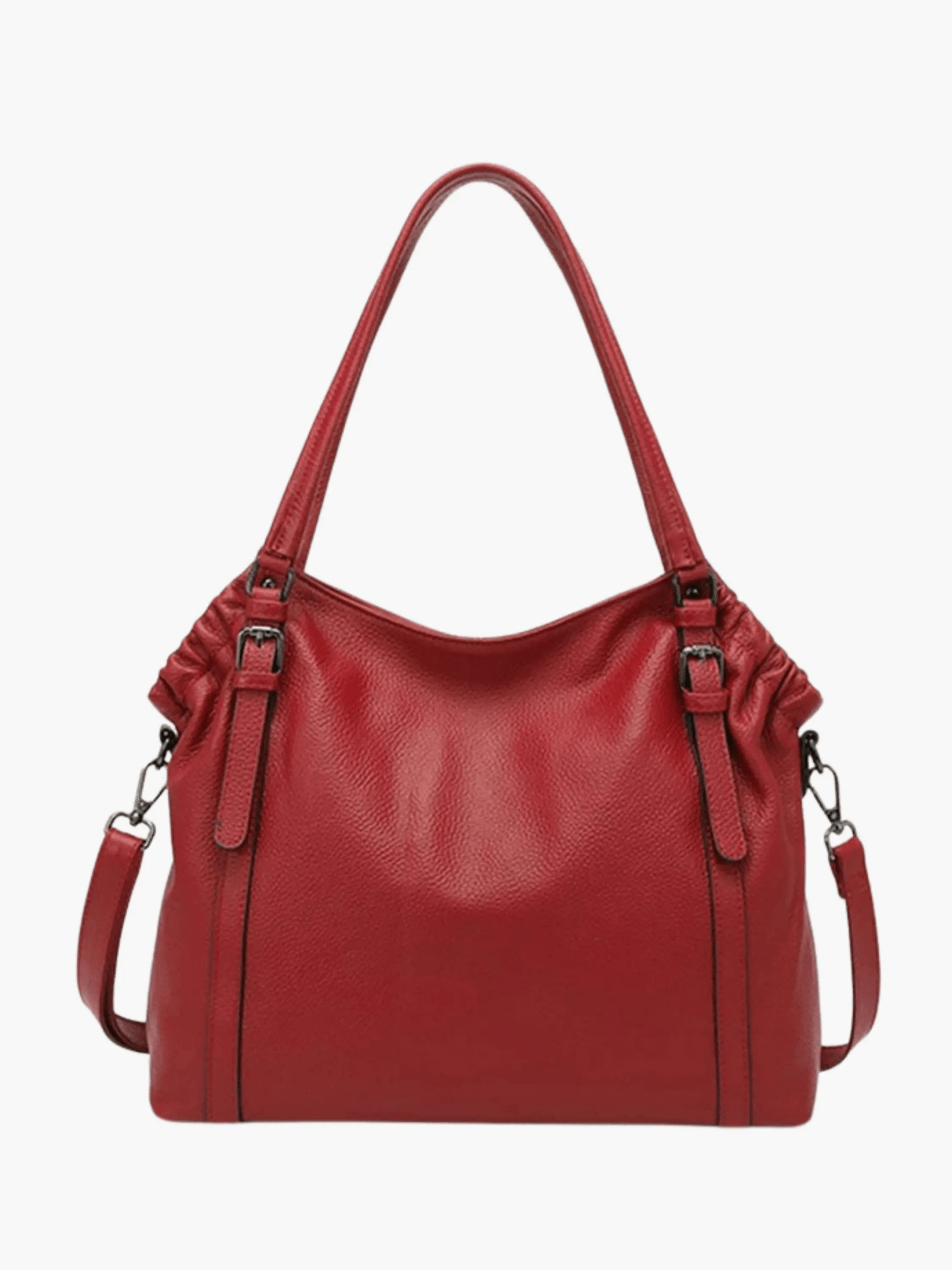 Talyssia | Luxe Slate Blue Leather Tote Bag – Chic & Functional