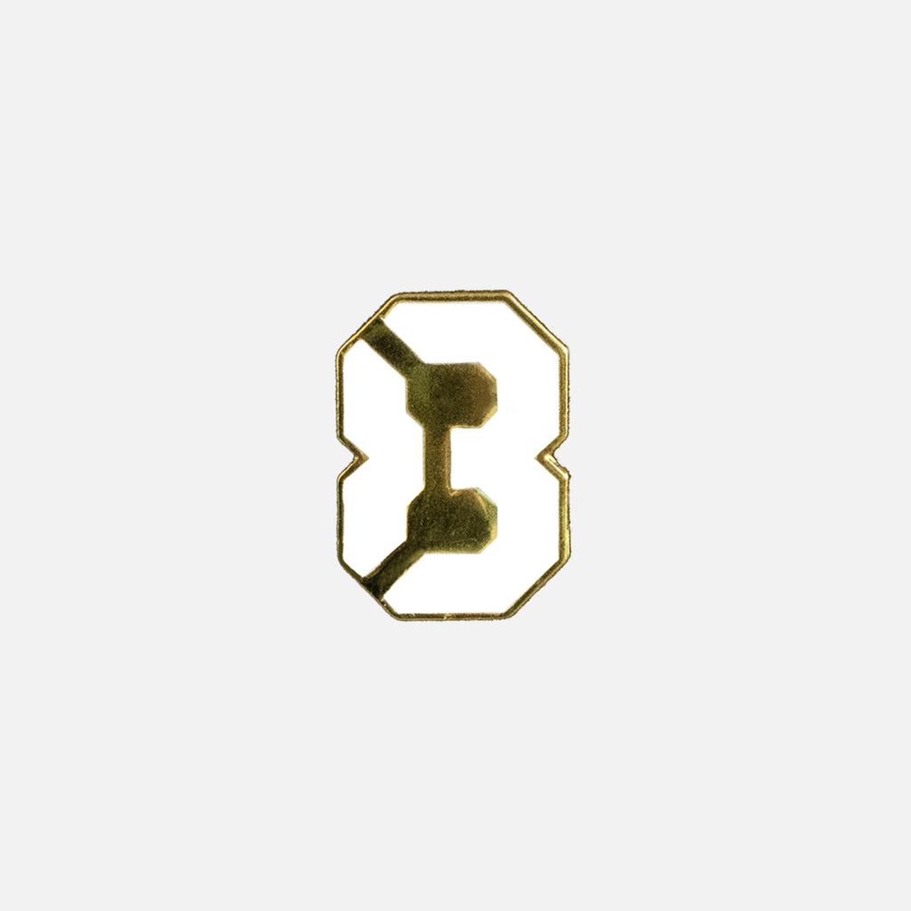 83 LOGO LAPEL PIN - WHITE