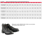 Milwaukee Leather Men's 6" Double Zip Lace Up Motorcycle Boots