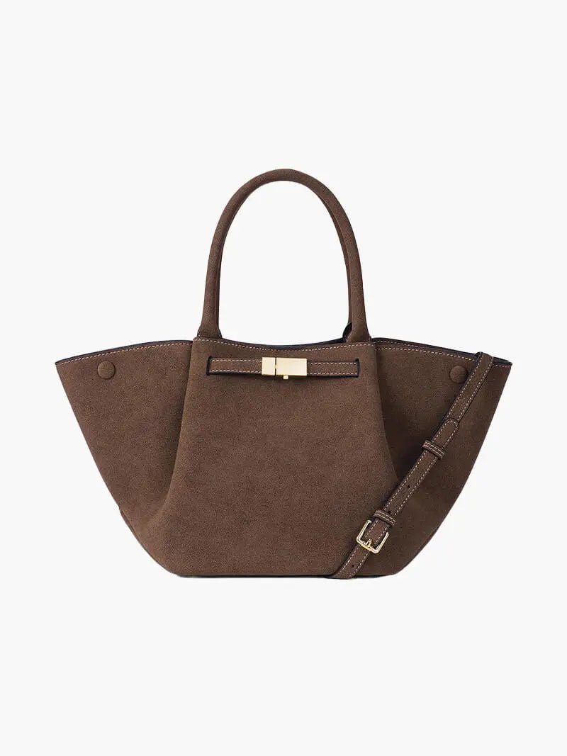 Melany | Suede Tote Bag with Structured Silhouette