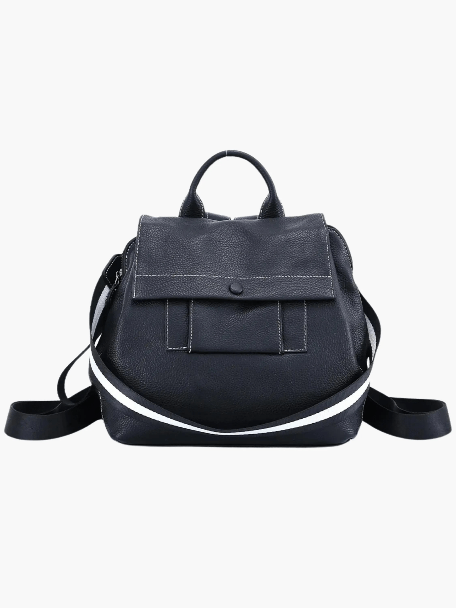 Ava | Modern Taupe Leather Backpack – Effortless Elegance