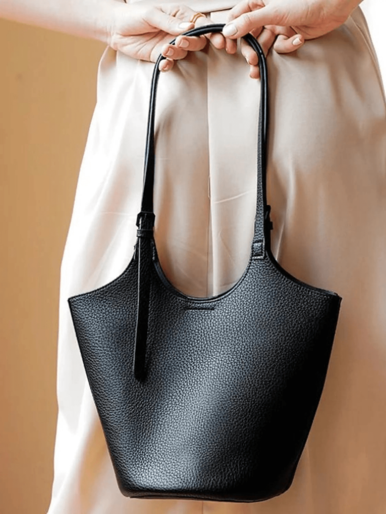 Naevia | 2-Piece Tan Leather Tote & Crossbody Set – Effortless Elegance
