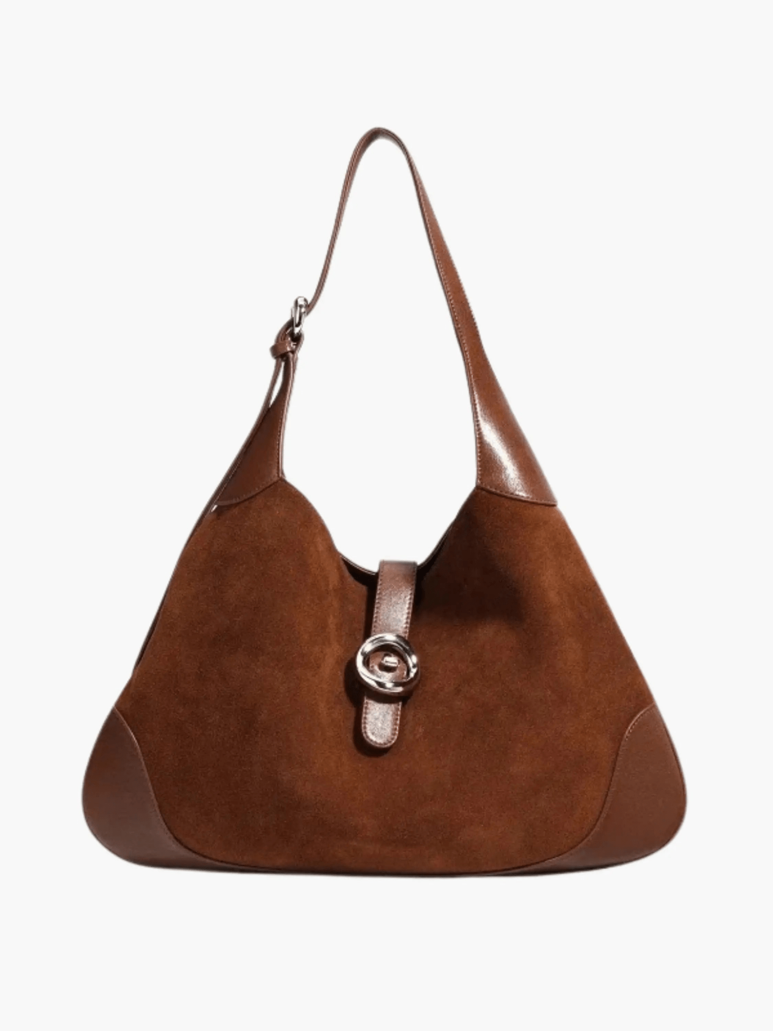 Amara | Luxe Suede & Leather Shoulder Bag – Timeless Elegance