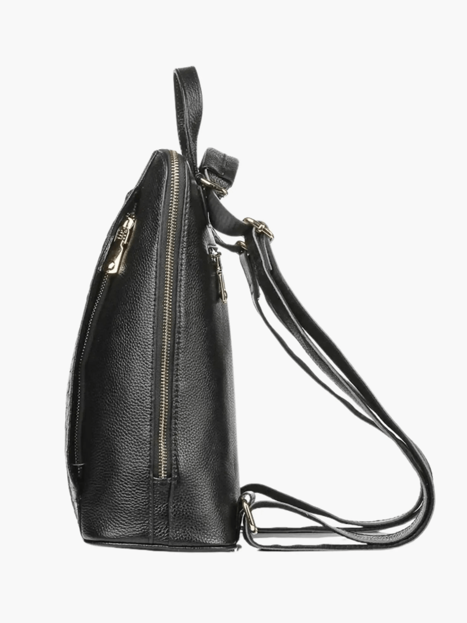 Zephira | Black Croc-Embossed Leather Backpack – Bold & Sophisticated