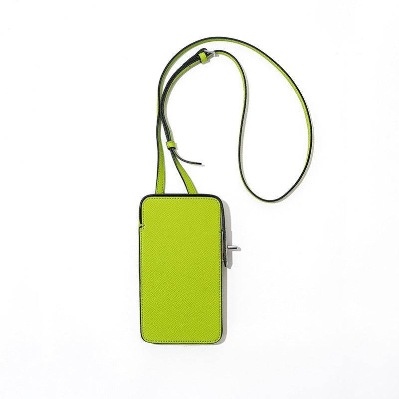 Hespera | Leather Crossbody Phone Bag – Sleek & Modern Minimalism