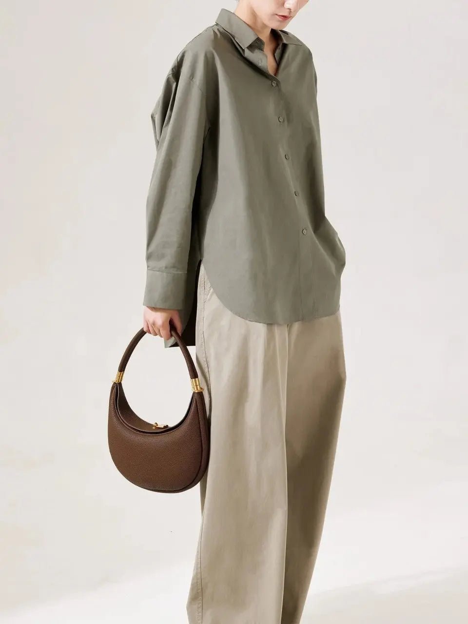Virelia | Lavender Crescent Shoulder Bag – Elegant & Chic