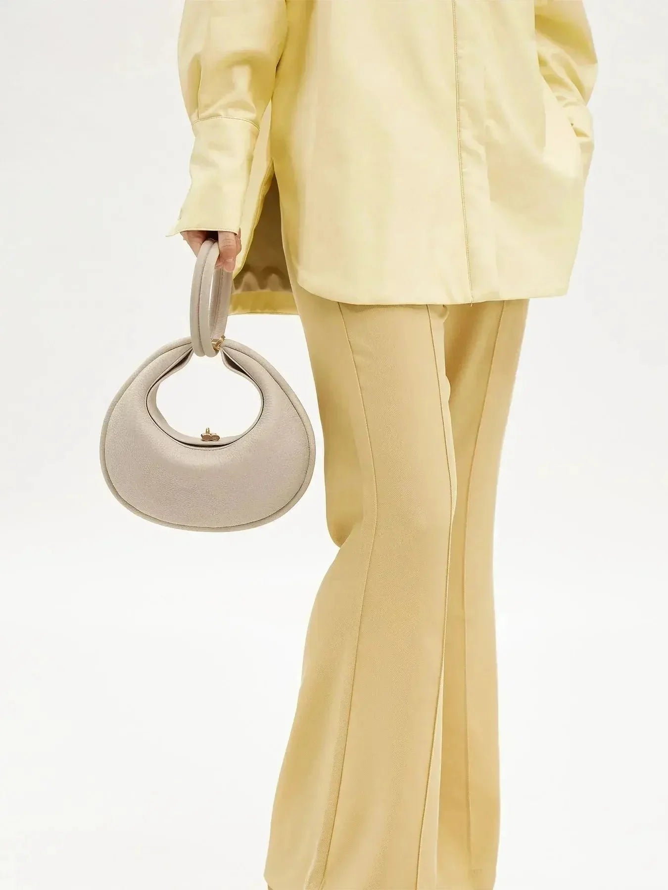 Virelia | Lavender Crescent Shoulder Bag – Elegant & Chic