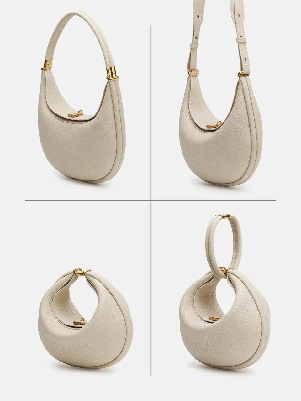 Virelia | Lavender Crescent Shoulder Bag – Elegant & Chic