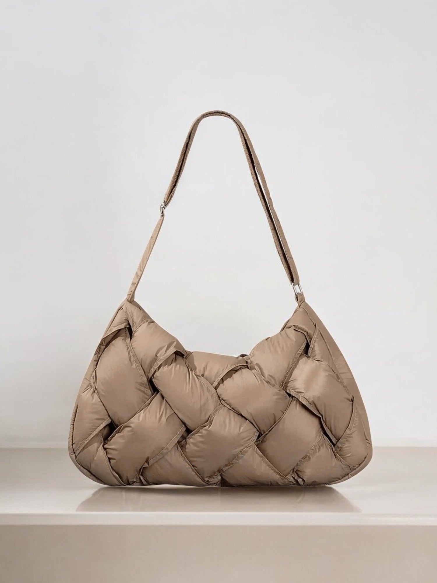 Olivia |  Quilted Shoulder Bag – Modern &amp; Minimalist Woven Design