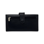Petit Portefeuille en cuir véritable Denise, Noir