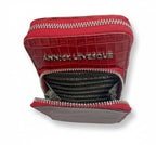 Petit Sac à bandoulière Rouge Bordeaux Croco | Marie-Josée