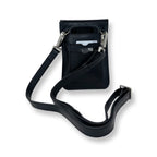 Sac à main en Cuir Noir, 2-en-1, Isabelle