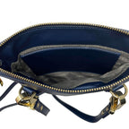 Petit Sac Bandoulière en Cuir véritable Stella, Marine