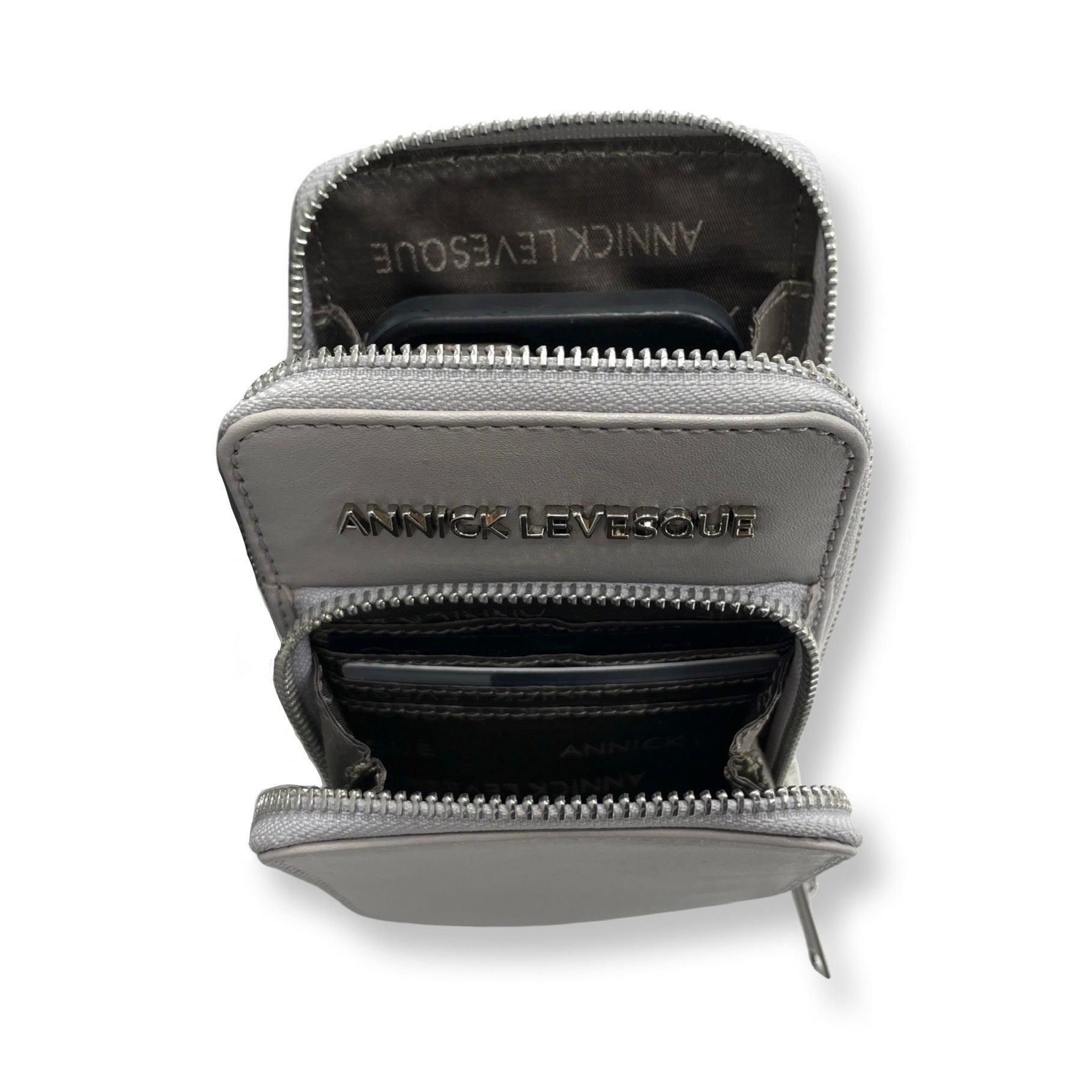 Petit sac à bandoulière en cuir perlé - Marie-Josée