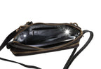 Petit sac à Bandoulière Portefeuille en Cuir Véritable noir, Carmen - PRÉCOMMANDE