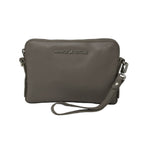 Sac à Main en Cuir Clarence, deux en un, taupe
