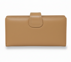Petit Portefeuille en cuir véritable Tan, Denise