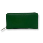 Petit portefeuille en cuir vert - Carla