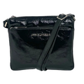 Sac à bandoulière noir patin souple | Gisele petit