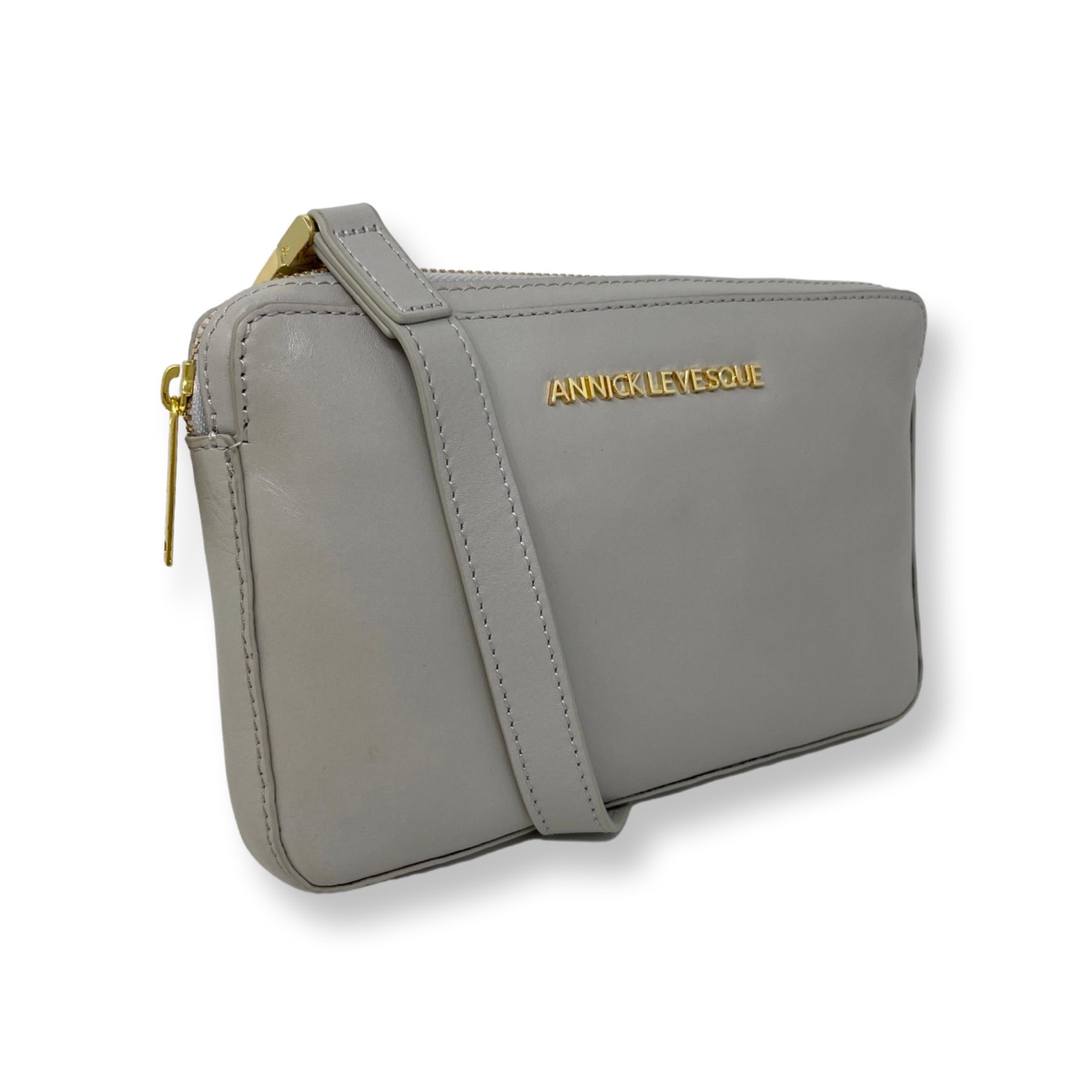 Petit sac bandoulière en cuir perlé - Annie