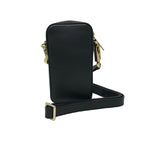 Petit Sac à bandoulière en Cuir Noir | Marie-Pierre