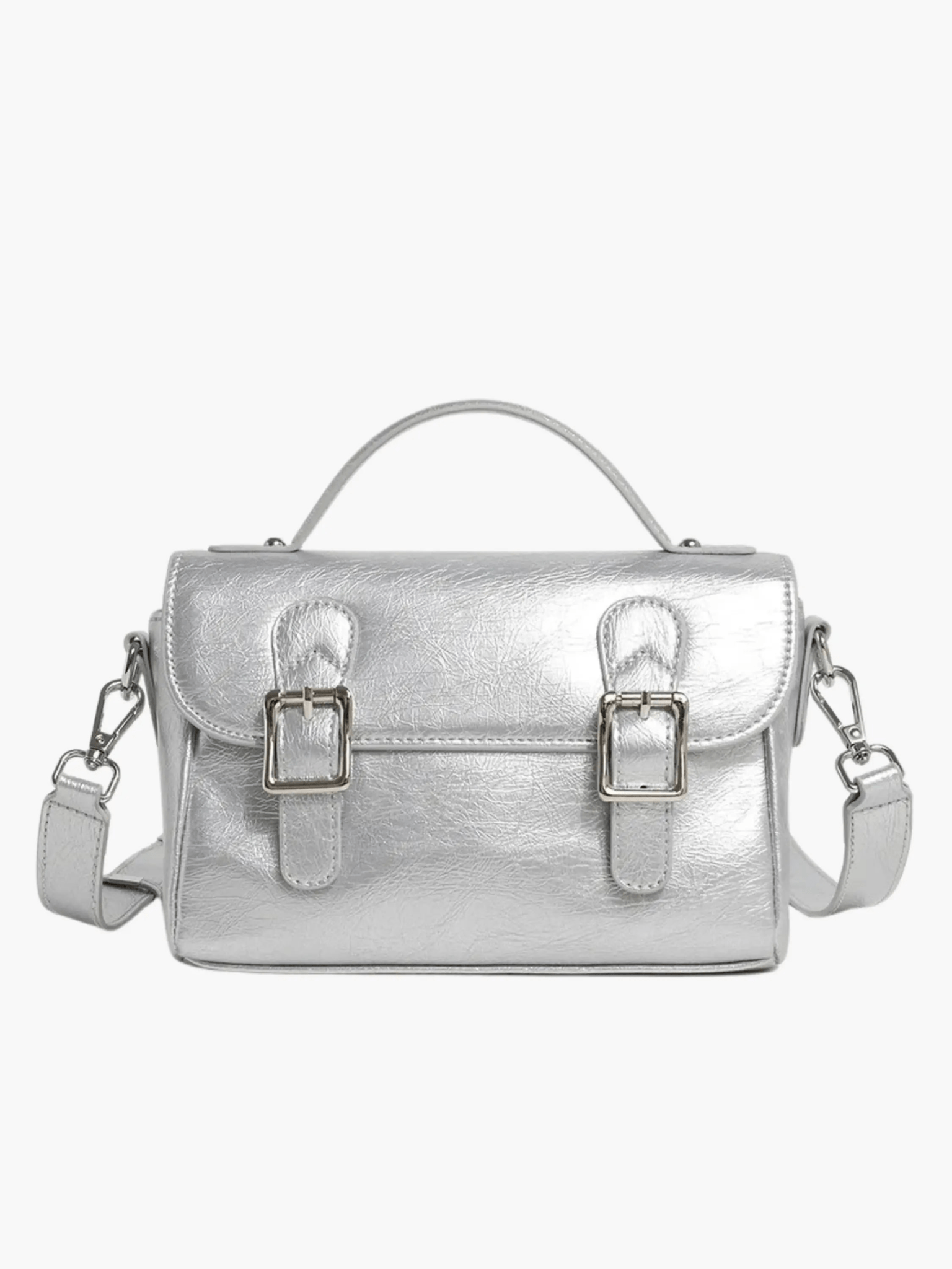 Amelie | Blush Pink Buckle Crossbody Bag – Vintage Charm