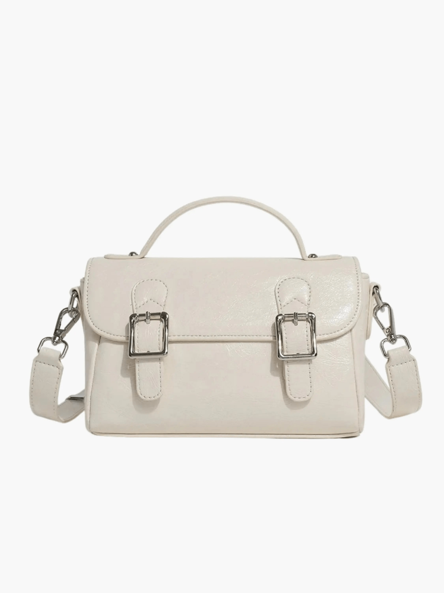 Amelie | Blush Pink Buckle Crossbody Bag – Vintage Charm