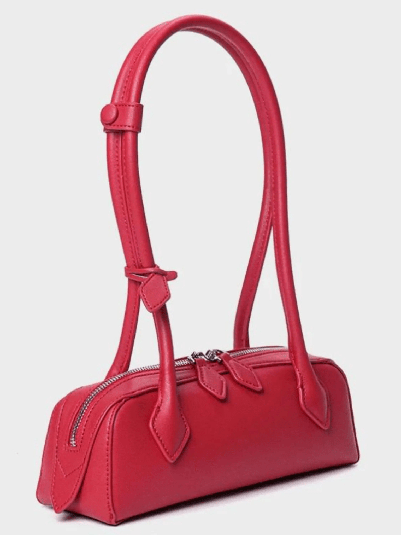 Tessaria | White Leather Shoulder Bag – Elegant & Minimalist
