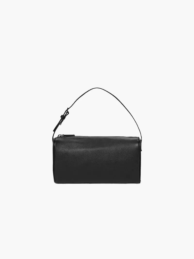 Ruby Suede Shoulder Bag, Compact Minimalist Evening Handbag