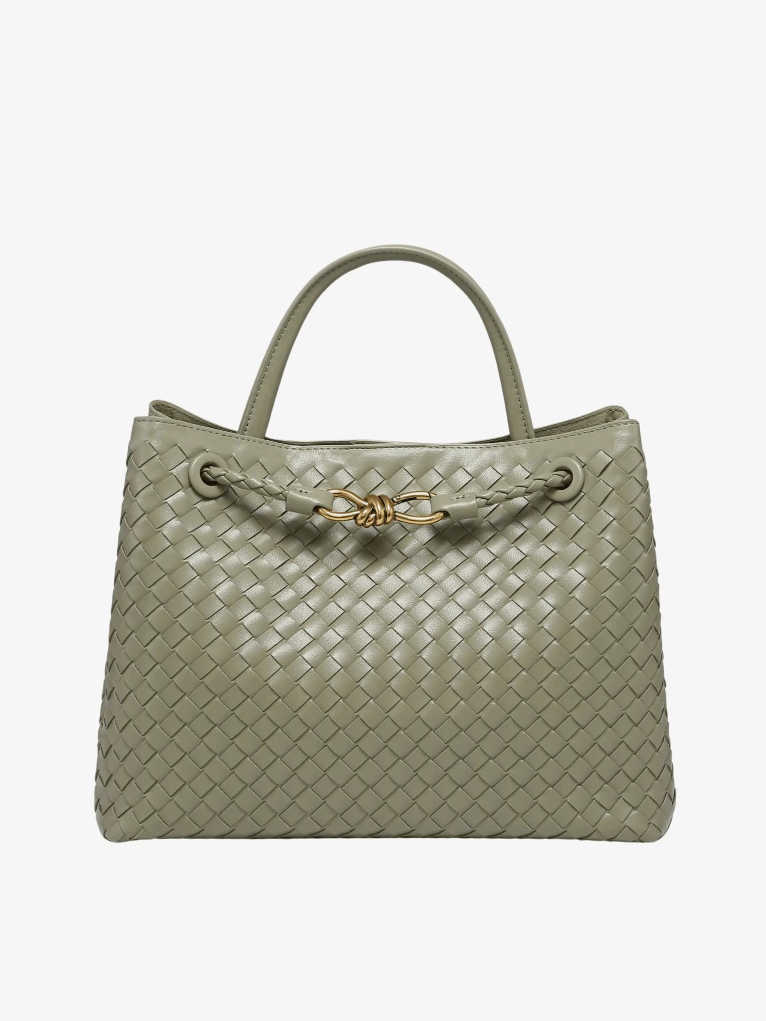 Renata | Chocolate Woven Leather Tote – Sophisticated & Timeless