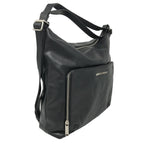 Sac à main en Cuir véritable Transformable Noir - Alexandra